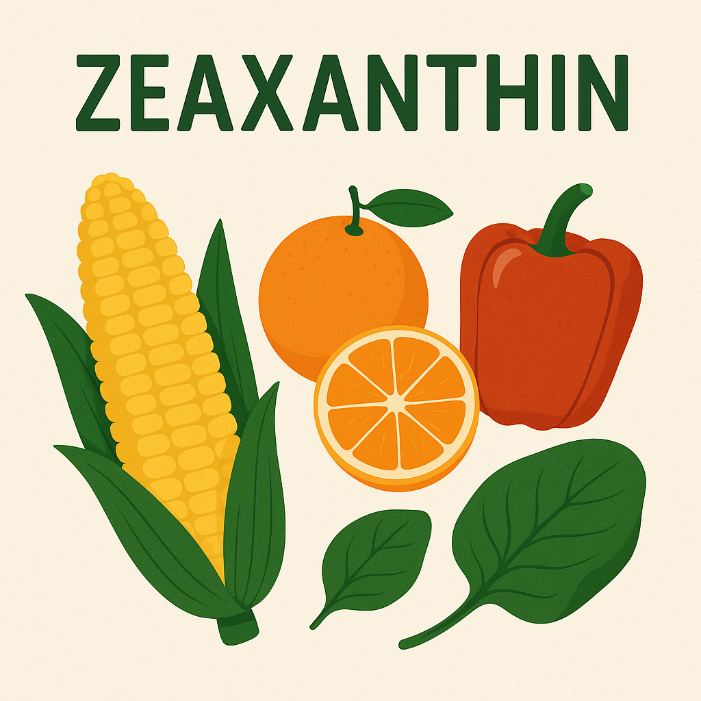 Zeaxanthinreiche Lebensmittel: Mais, Orange, Paprika und Spinat – wichtige Quellen für die Augengesundheit